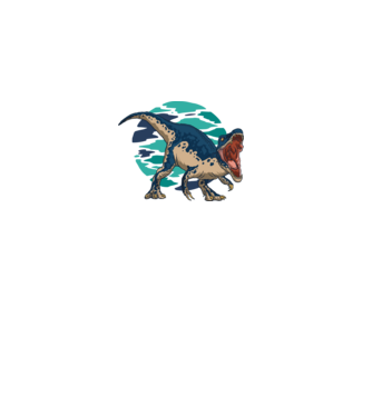 Barionix minta fekete pólón