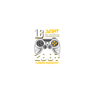 GAMER szint teljesítve 18. 2007 minta fekete pólón