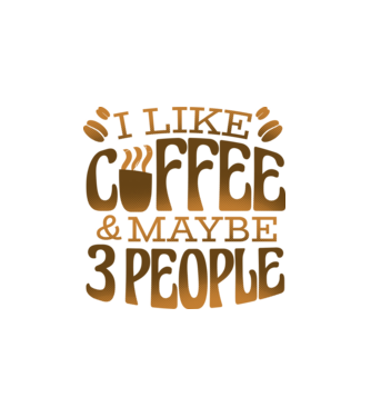 I Like Coffee felirat minta fehér pólón