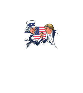 Trump Vs Uncle Sam Usa 2020 elnökválasztás minta szürke pólón