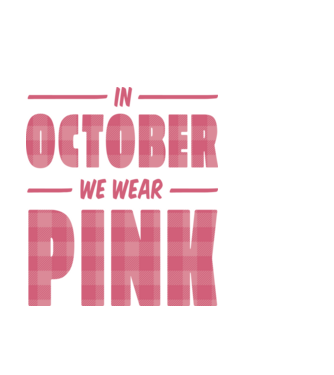 Pink October Mellrák minta világoskék pólón
