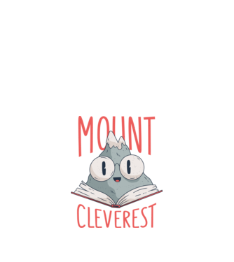 Mount Cleverest póló minta fehér pólón