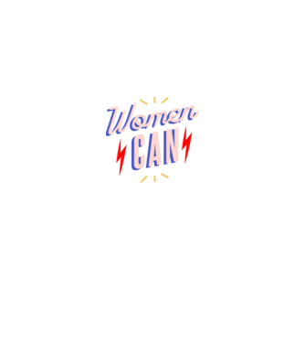 Women Can Nőnapra minta fekete pólón
