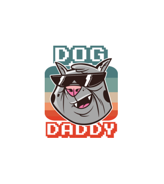 Dod Daddy - Kutyás Apa minta fehér pólón