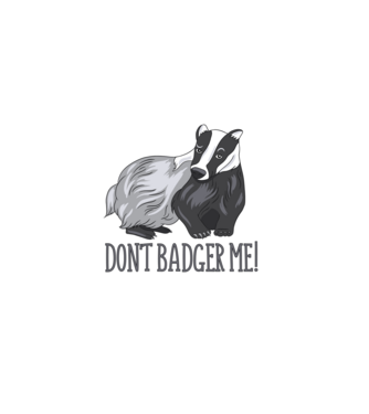 Dont Badger Me minta fekete pólón