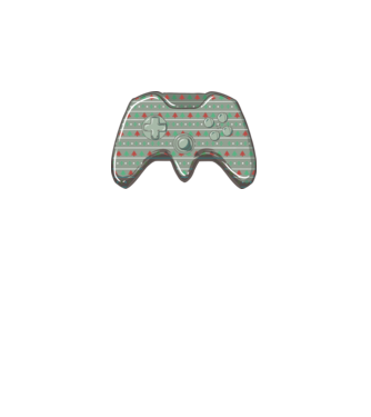 Karácsonyi Kontroller Gamer minta fehér pólón