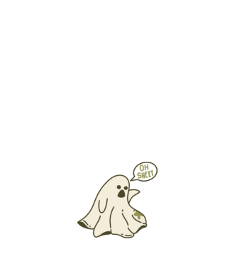 Sheet Ghost minta sötétkék pólón