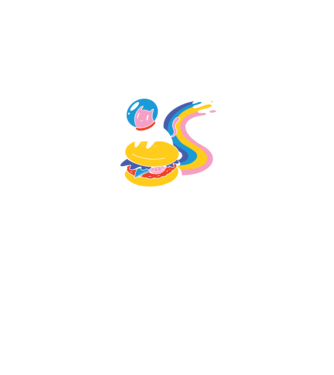 Űrmacska minta királykék pólón