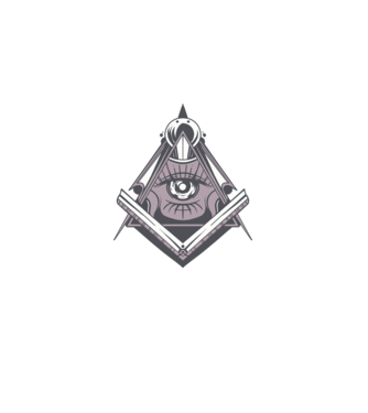 Szabadkőművesek Illuminati minta világoskék pólón