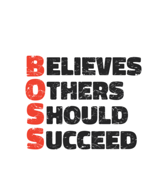 BOSS Főnök minta fehér pólón