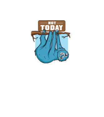 Not today Lajhár minta fehér pólón