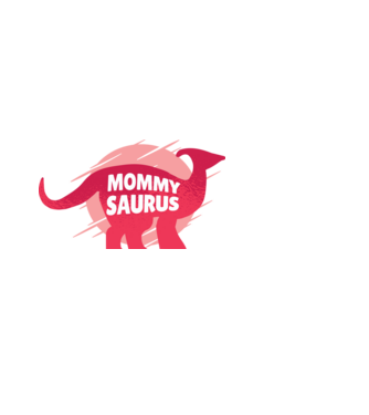 Mommy Saurus minta fekete pólón