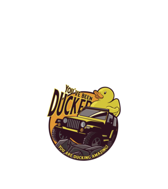 You've been ducked - Terepjárós Off road minta fekete pólón