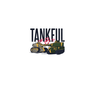 Tank minta fehér pólón