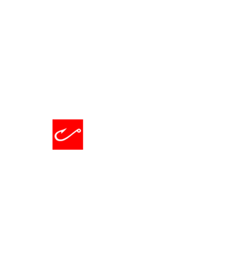 Horgásznikell logo minta fehér pólón