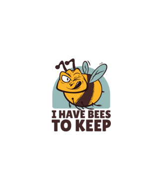 keep bees minta szürke pólón