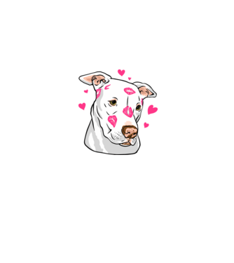 Pitbull minta szürke pólón