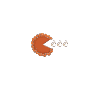 Pacman Süti minta fekete pólón