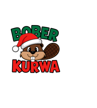 Bober Kurwa Karácsonyra - Vicces meme póló minta világoskék pólón