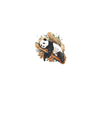 Sleeping Panda minta szürke pólón