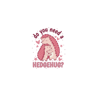 Hedgehug minta világos rózsaszín pólón