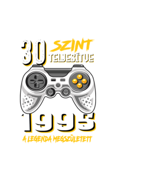 GAMER szint teljesítve 30. 1995 minta fehér pólón