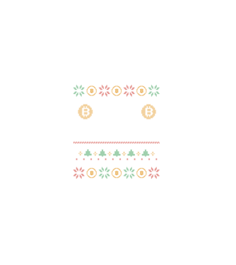Buy the Dip Bitcoin Ugly Sweater minta fehér pólón