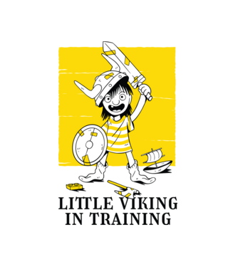 Kis viking minta fehér pólón