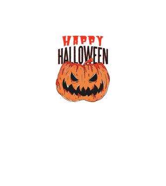 Boldog Halloweent Pumpkin minta fehér pólón