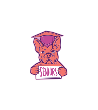 Bulldog minta fehér pólón