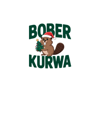 Bober Kurwa Karácsony - Vicces meme póló minta fehér pólón
