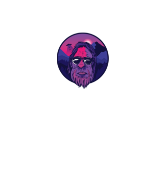 Bigfoot  minta fekete pólón