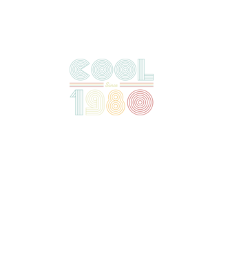 Cool Since 1980 minta fekete pólón