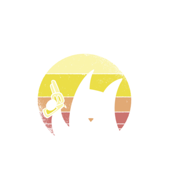 Pew Pew Cat minta fehér pólón