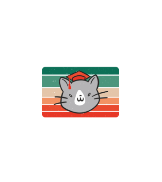 Ballagó cica 2022 minta fehér pólón