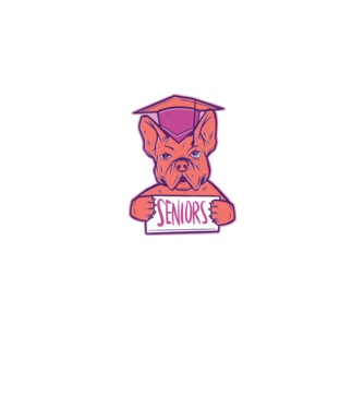 Bulldog minta fehér pólón