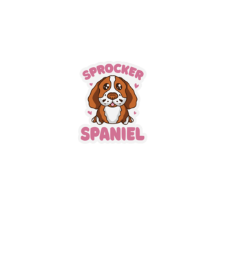 Sprocker Spániel minta sötétkék pólón