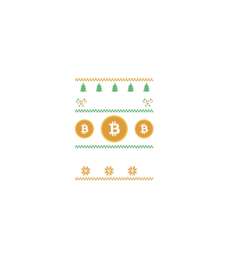 Merry Gainmas Bitcoin Csúnya Pulcsis póló minta fehér pólón