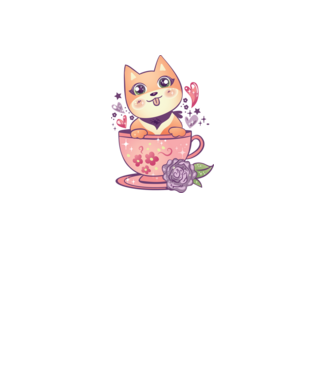 Cuki Anime Kutya minta fehér pólón