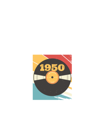 Born in 1950 Limited Edition Vynil Bakelit Retro minta fekete pólón