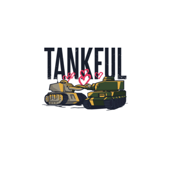 Tank minta fehér pólón