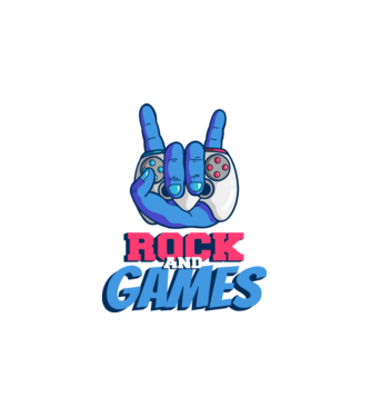 Rock And Games minta fehér pólón