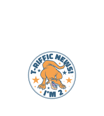 T-rex Terrific news i'm 2 minta királykék pólón