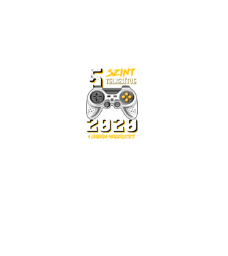 GAMER szint teljesítve 5. 2020 minta fekete pólón