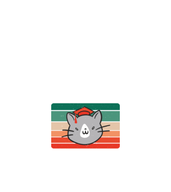 Ballagó cica 2022 minta fekete pólón