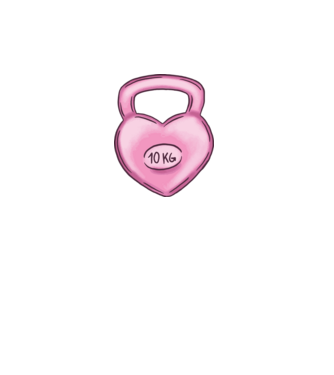 Kettlebell szerelem 10kg minta fehér pólón