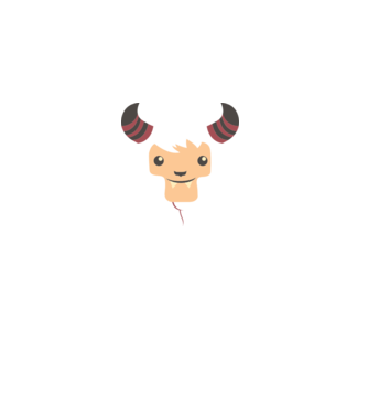 Goat Halloween minta piros pólón