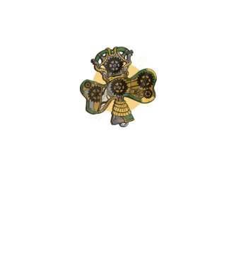 Steampunk lóhere minta fekete pólón