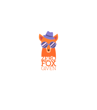 Zero Fox Given minta fekete pólón