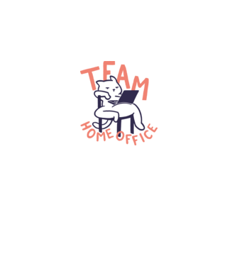 Team Home Office minta fehér pólón